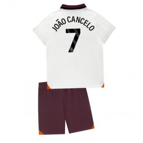 Manchester City Joao Cancelo #7 babykläder Bortatröja barn 2023-24 Korta ärmar (+ Korta byxor)